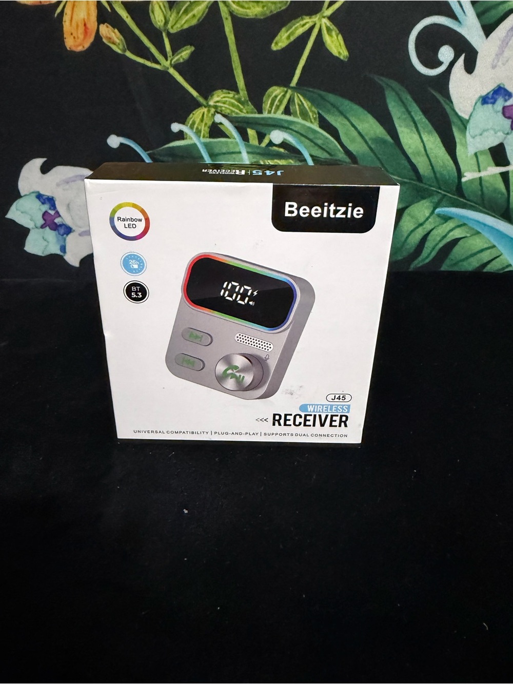 J45 Wireless Car Receiver - White